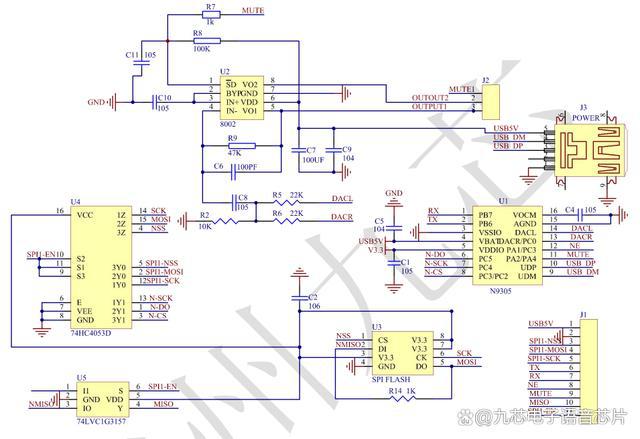 N9305高品质mp3音频语音芯片ic在早教故事机的应用方案(图2)
