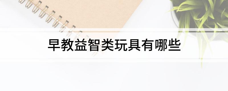 早教益智类玩具有哪些